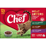 Chef Classic Wet Cat Food Meatlovers Mixed Selection