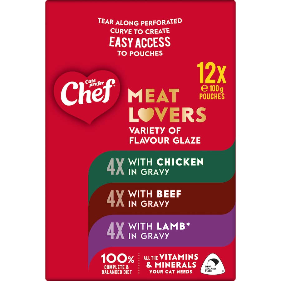 Chef Classic Wet Cat Food Meatlovers Mixed Selection