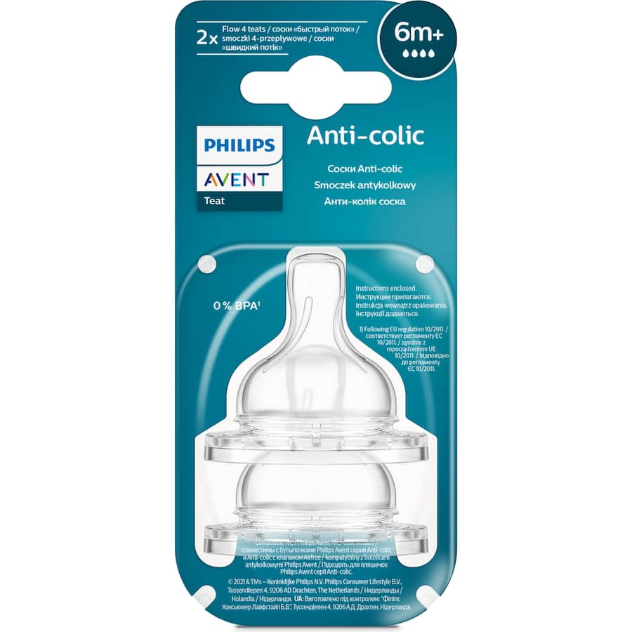 Avent Teats Anti-colic 6m+ 2pack