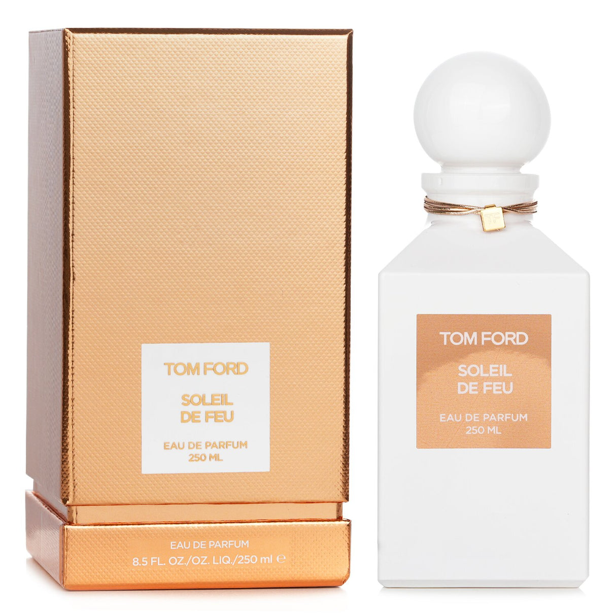 Tom Ford Soleil De Feu Eau De Parfum Spray 250ml is a radiant fragrance with citrus and floral notes, embodying summer elegance.