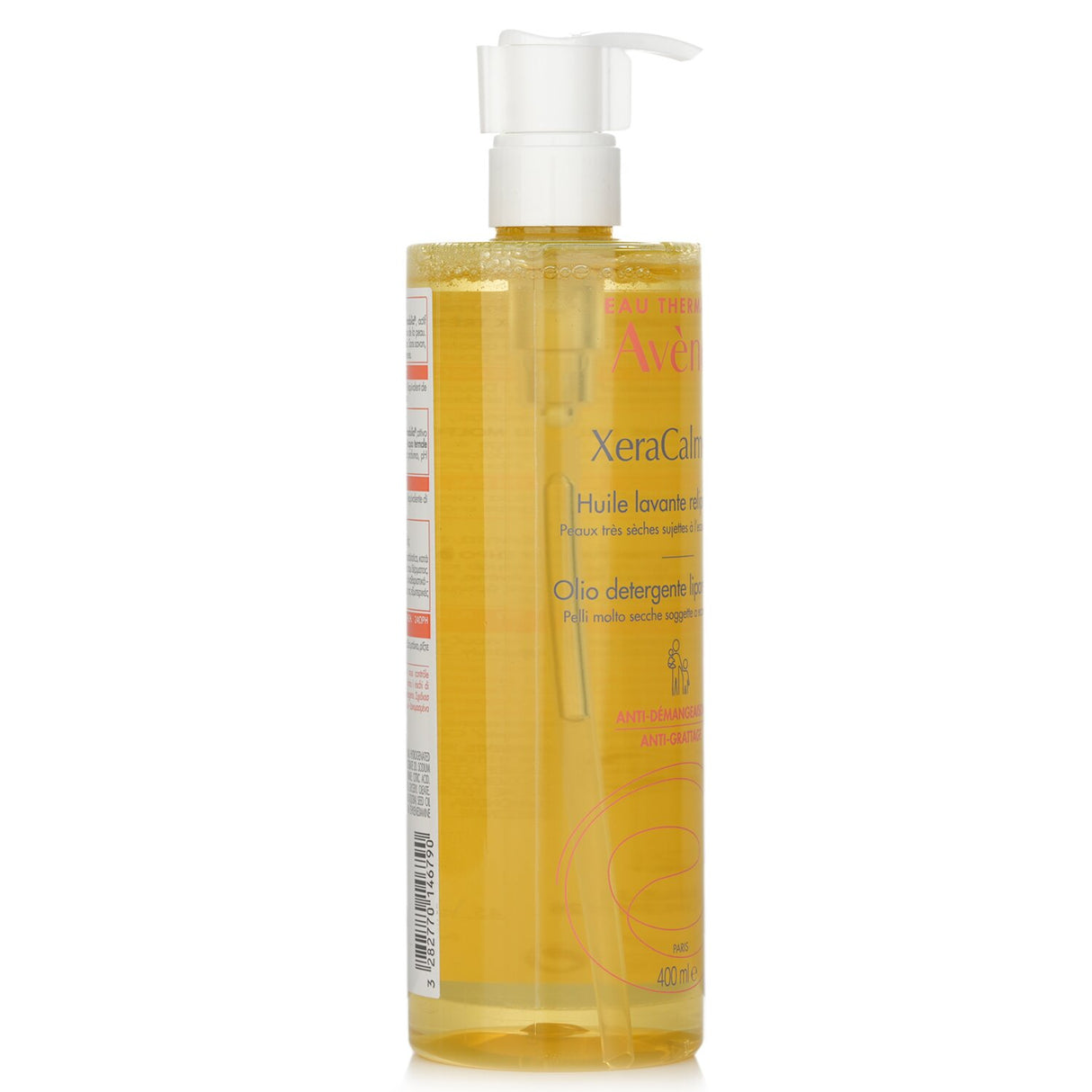 Avene XeraCalm A.D Lipid-Replenishing Cleansing Oil 400ml for soothing sensitive skin, ideal for eczema and dryness relief.