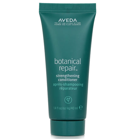 Aveda Botanical Repair Strengthening Conditioner (40ml) for all hair types, vegan formula revitalizes, detangles, and strengthens.