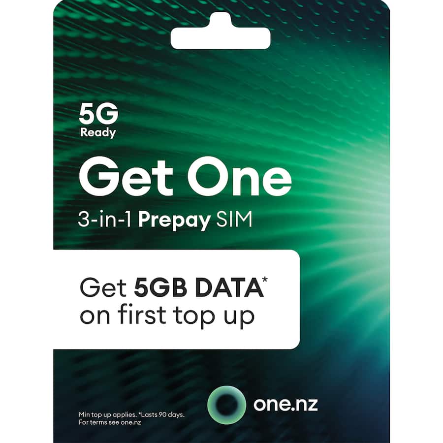One NZ Prepay Sim Card 5gb Triple