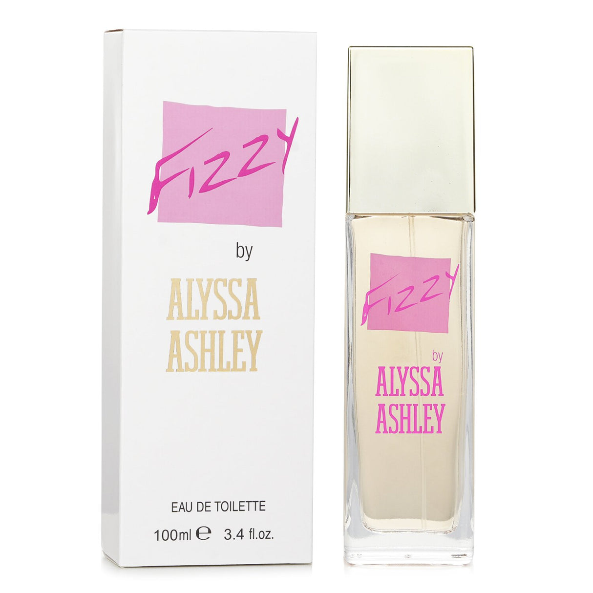 Alyssa Ashley Fizzy Eau De Toilette Spray 100ml with vibrant citrus and floral notes for a refreshing and energizing scent.