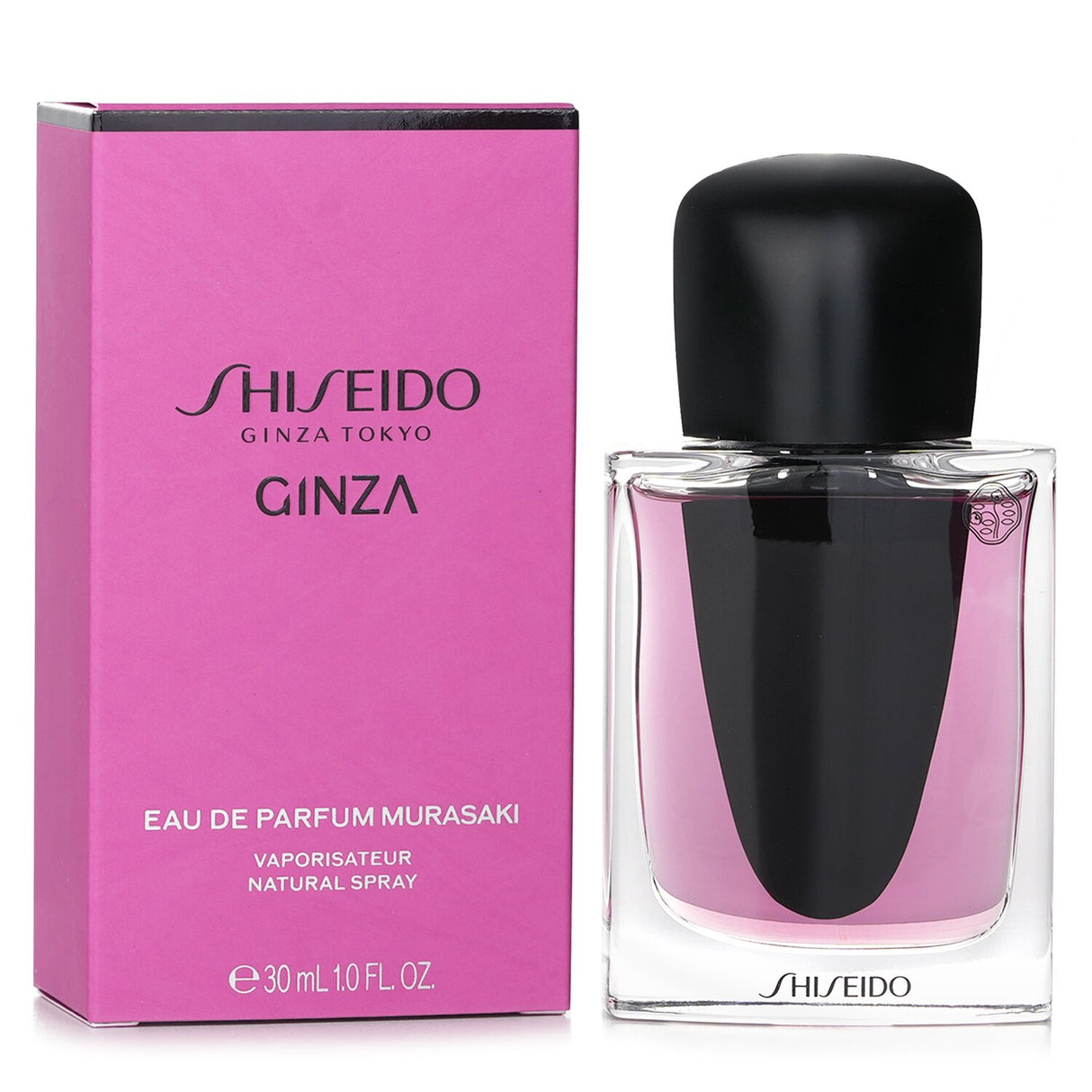 Shiseido Ginza Murasaki Eau De Parfum Spray 30ml, a luxurious floral scent inspired by Tokyo's Ginza district.