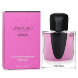 Shiseido Ginza Murasaki Eau De Parfum Spray 50ml, a luxurious floral and earthy fragrance inspired by Tokyo's vibrant Ginza district.