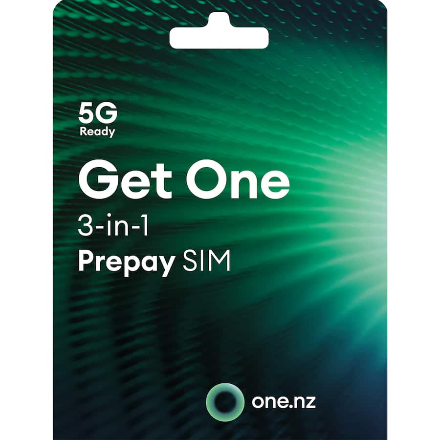 One NZ Prepay 3-in-1 Sim Card 5g Ready Each
