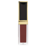Tom Ford Liquid Lip Luxe Matte in #123 Devoted, offering vibrant color, soft matte finish, and hydrating black rose extract.