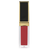 Tom Ford Liquid Lip Luxe Matte in #129 Carnal Red, a luxurious 6ml lipstick offering vibrant color, soft matte finish, and moisturizing benefits.