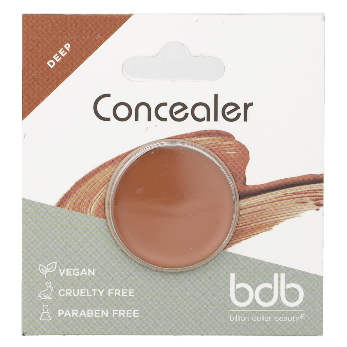 Creamy, vegan concealer in #Deep for medium, long-lasting coverage to effortlessly hide blemishes and imperfections.