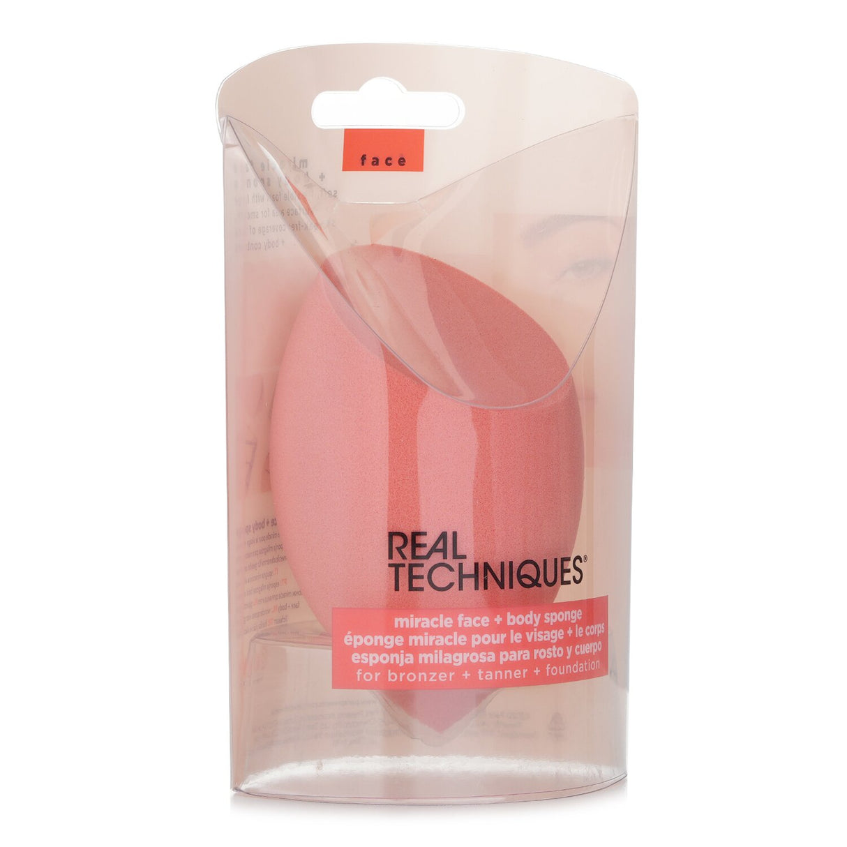 Real Techniques Miracle Face and Body Sponge set for flawless, easy makeup application with advanced foam technology.