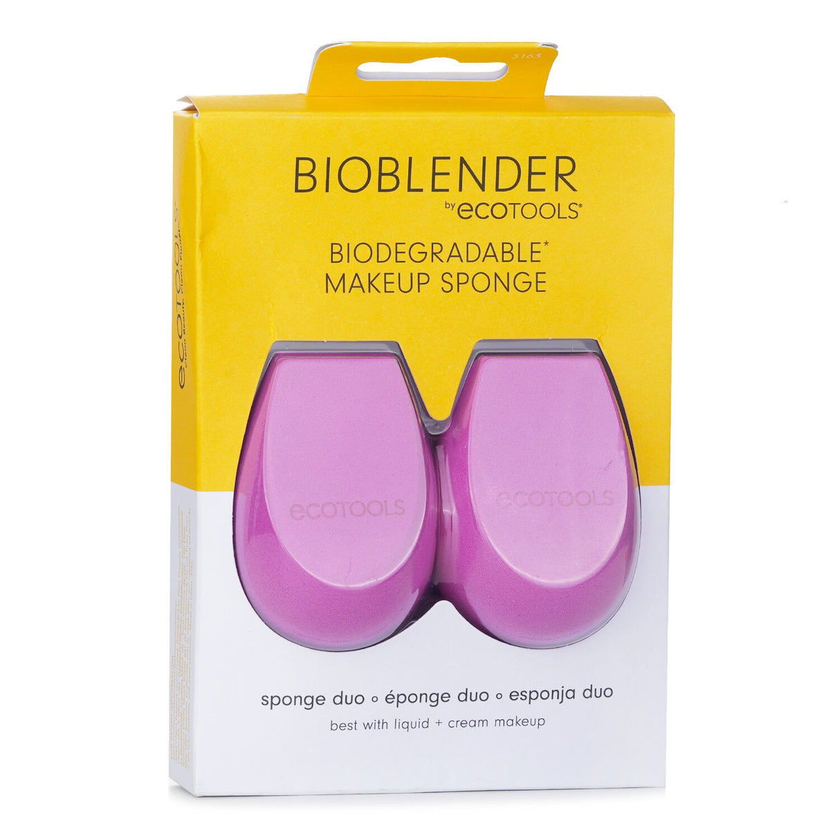 EcoTools Bioblender Makeup Sponge Duo set, featuring two biodegradable sponges for flawless blending and sustainable beauty.