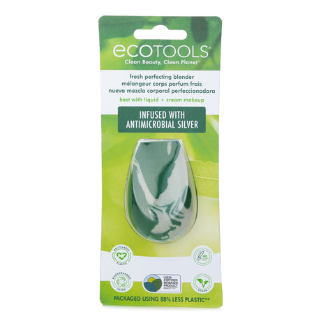 EcoTools Fresh Perfecting Blender: Antimicrobial makeup sponge, eco-friendly, latex-free, for seamless liquid and cream application.