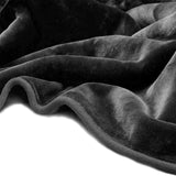 Renee Taylor Heavy Weight Acrylic Mink Blanket Charcoal