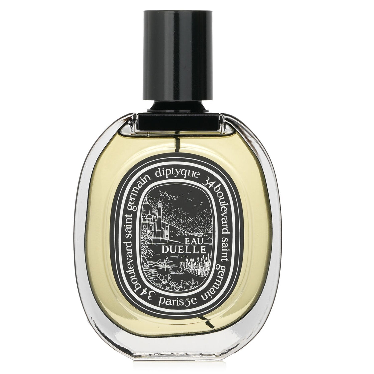 Diptyque Eau Duelle 75ml spray, a unisex oriental spicy perfume with warm notes of cardamom, bergamot, and bourbon vanilla.