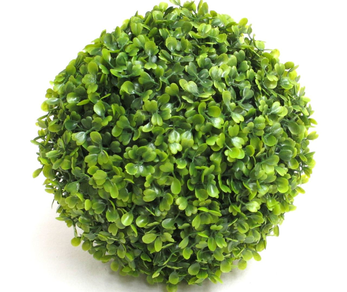Artificial Boxwood Topiary Ball, 23cm, features dense foliage, weather-resistant, perfect for indoor or outdoor decor.