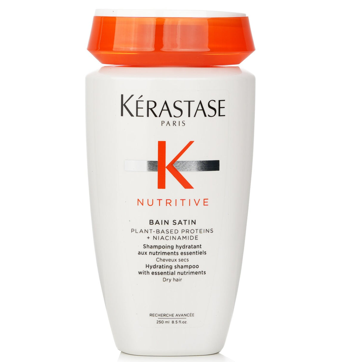 Hydrating shampoo for fine to medium dry hair, enriched with proteins and Niacinamide for softness and shine.