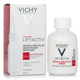 Vichy LiftActiv Pure Retinol Serum - 30ml, an anti-aging serum that smooths fine lines and improves skin tone for all skin types.