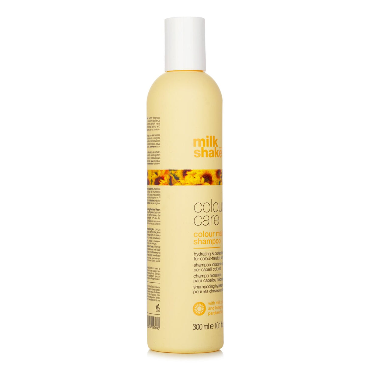 A 300ml shampoo for color-treated hair with milk proteins, enhancing and maintaining vibrant color while repairing and protecting.