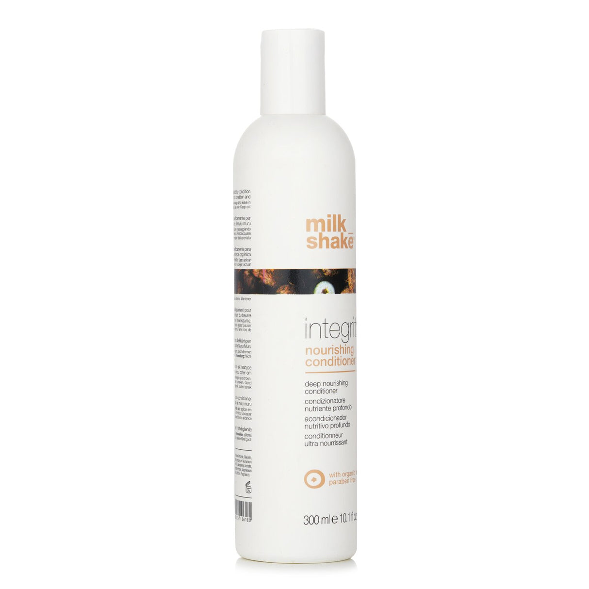 Milk_shake Integrity Nourishing Conditioner, 300ml, deeply nourishes all hair types with muru muru butter and amino acids for vibrant shine.