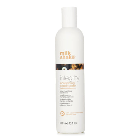 Milk_shake Integrity Nourishing Conditioner in 300ml, enriched with muru muru butter for soft, shiny, and revitalized hair.