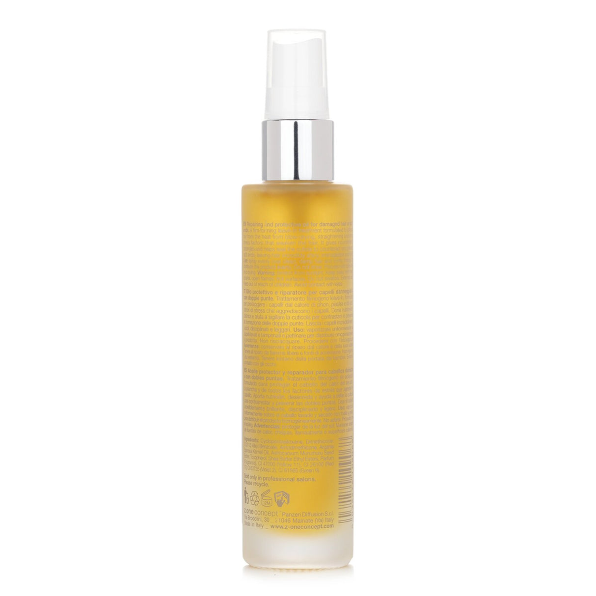 Intensive leave-in treatment oil in a 50ml bottle, boosts shine, softness, and protects hair from heat styling.