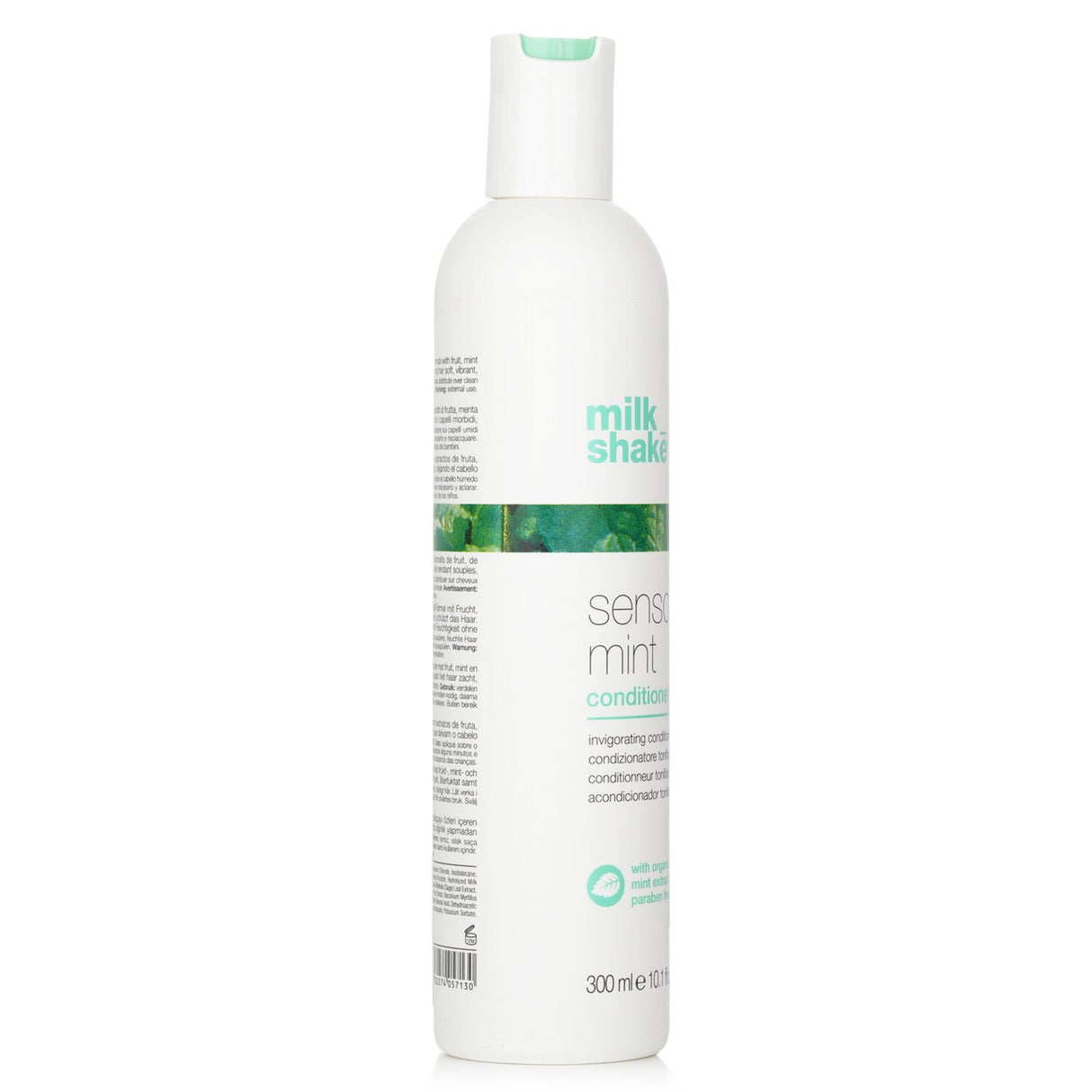 Luxurious mint conditioner for vibrant, hydrated hair; refreshes scalp with organic mint extract and invigorating fragrance.