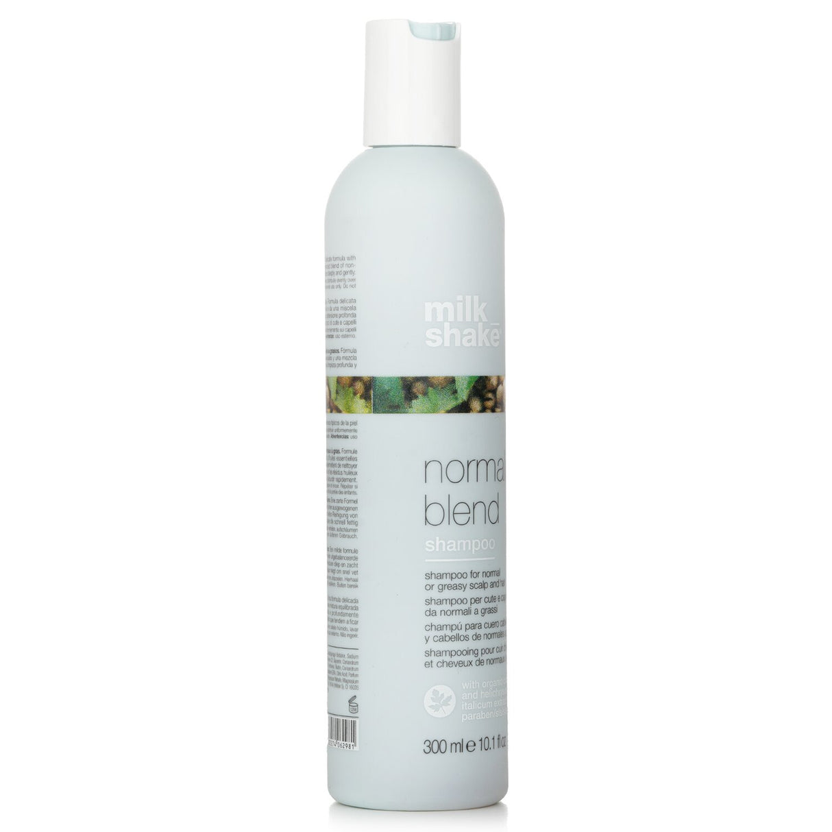 Milk_shake Normalizing Blend Shampoo in a 300ml bottle, designed to cleanse oily hair gently while balancing sebum production.