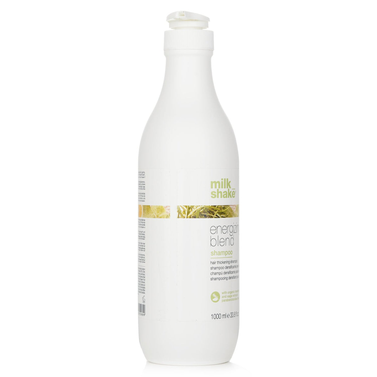 Energizing Blend Shampoo in 1000ml, designed for fine hair, infused with rosemary, sage, and nourishing botanical extracts.