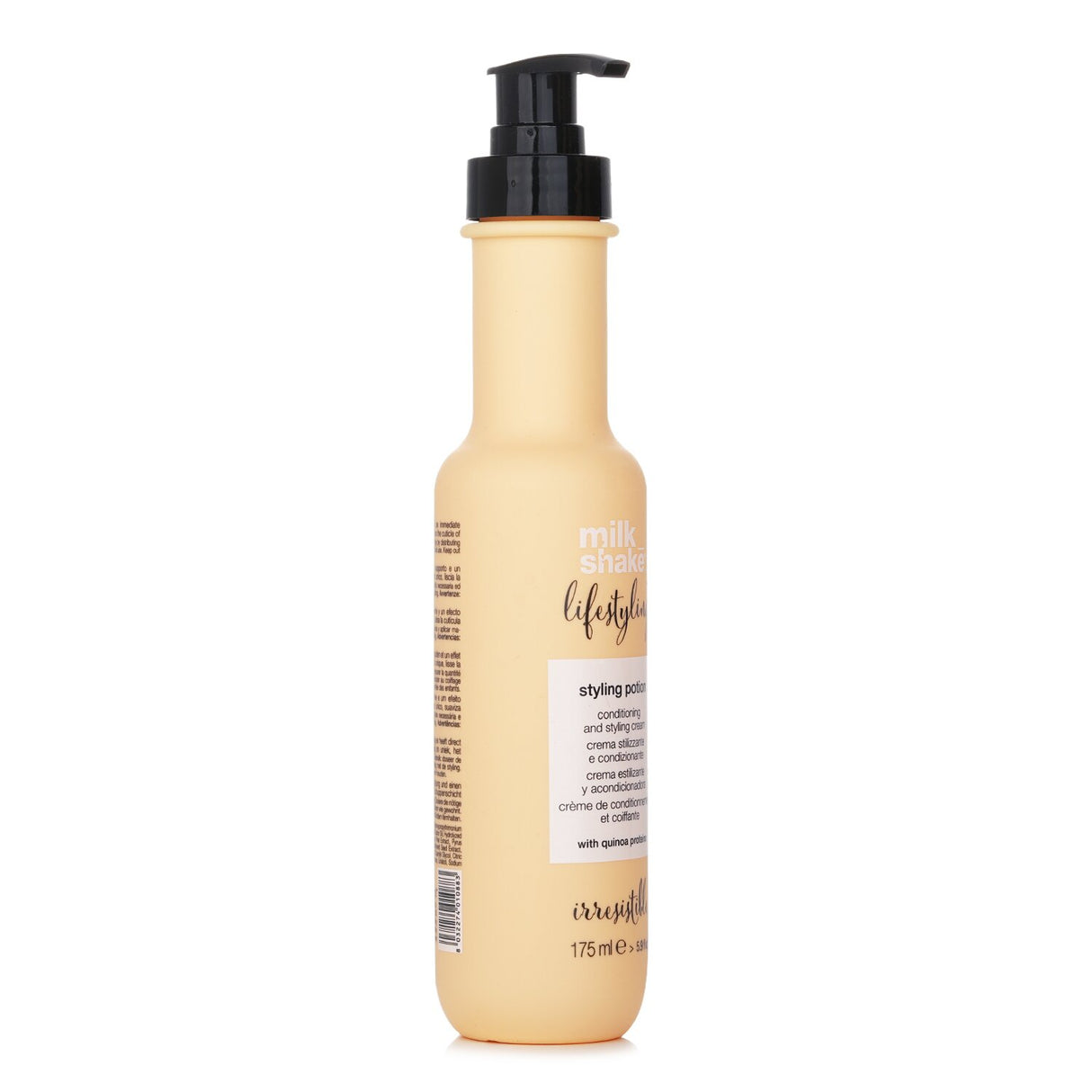 Milk_shake Lifestyling Styling Potion 175ml: versatile conditioning cream with quinoa, heat protection, and shine enhancement for all hair types.