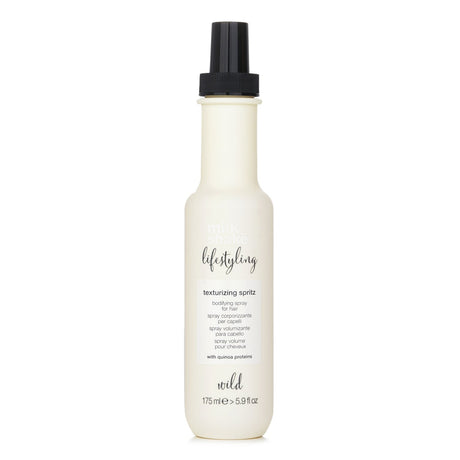 Milk_shake Lifestyling Texturizing Spritz in a sleek 175ml bottle, perfect for creating voluminous waves and enhancing hair texture.