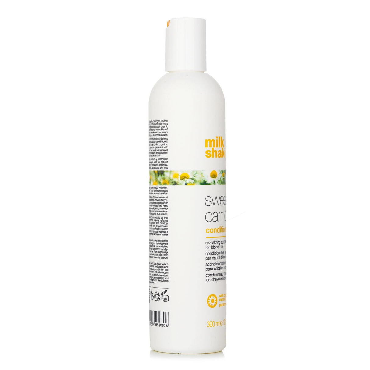 Milk_shake Sweet Camomile Conditioner for blonde hair, 300ml, nourishes and enhances shine with organic camomile and honey.