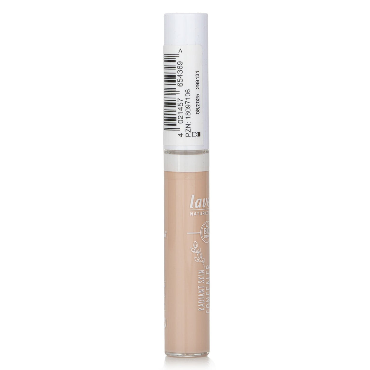 Lavera Radiant Skin Concealer #02 Light in 5.5ml, creamy texture, covers imperfections, enriches skin with aloe and hyaluronic acid.