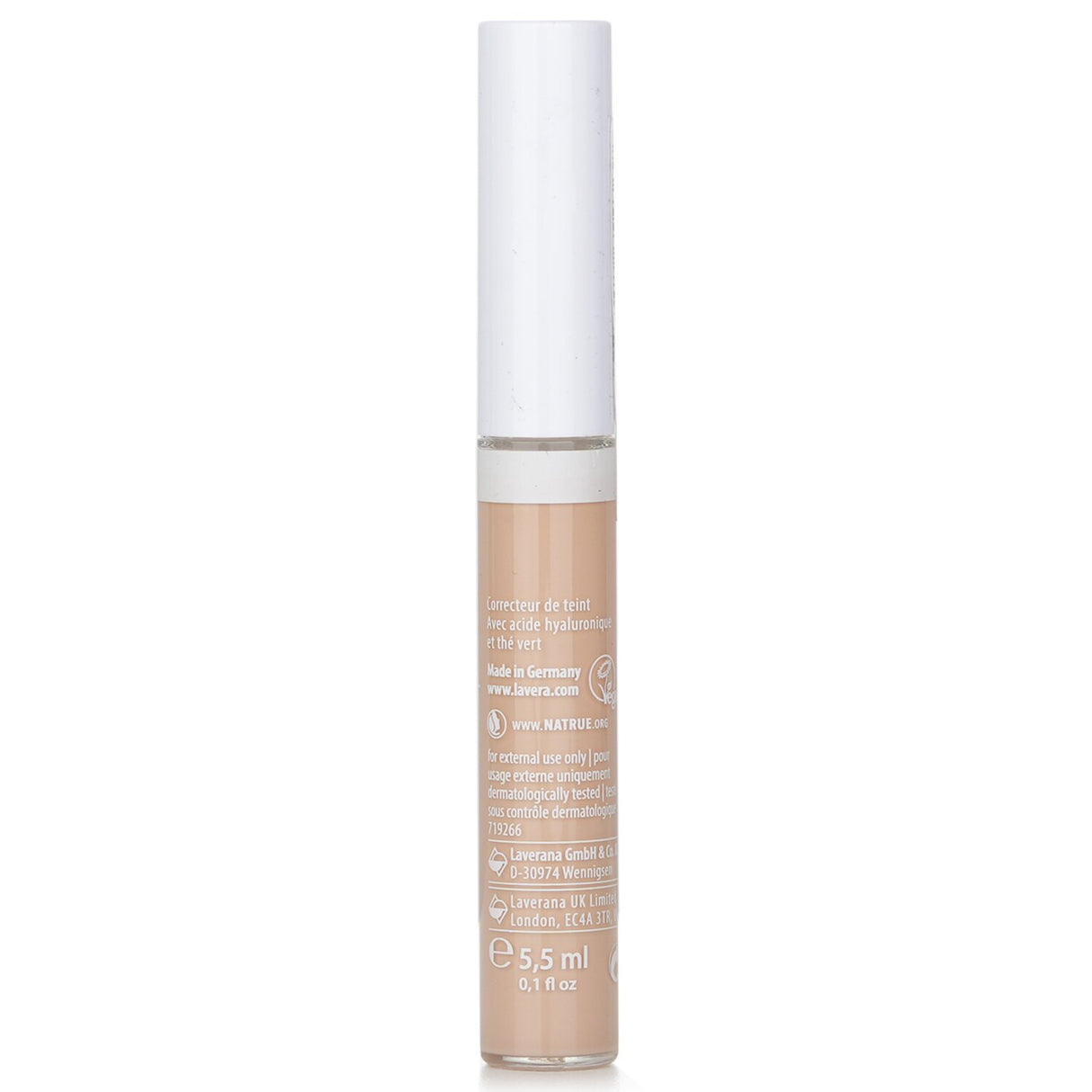 Lavera Radiant Skin Concealer #02 Light in 5.5ml, creamy texture for flawless coverage of blemishes and dark circles.