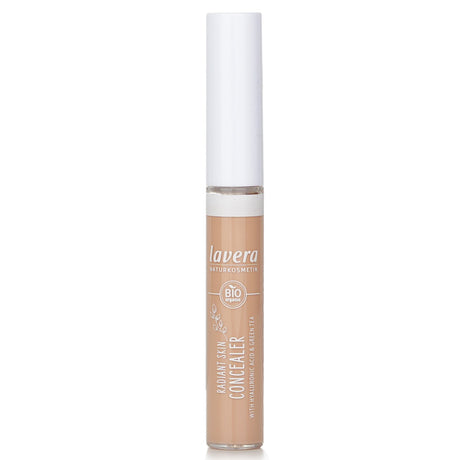 Lavera Radiant Skin Concealer #03 Medium in 5.5ml, offers lightweight coverage for blemishes and dark circles with skincare benefits.