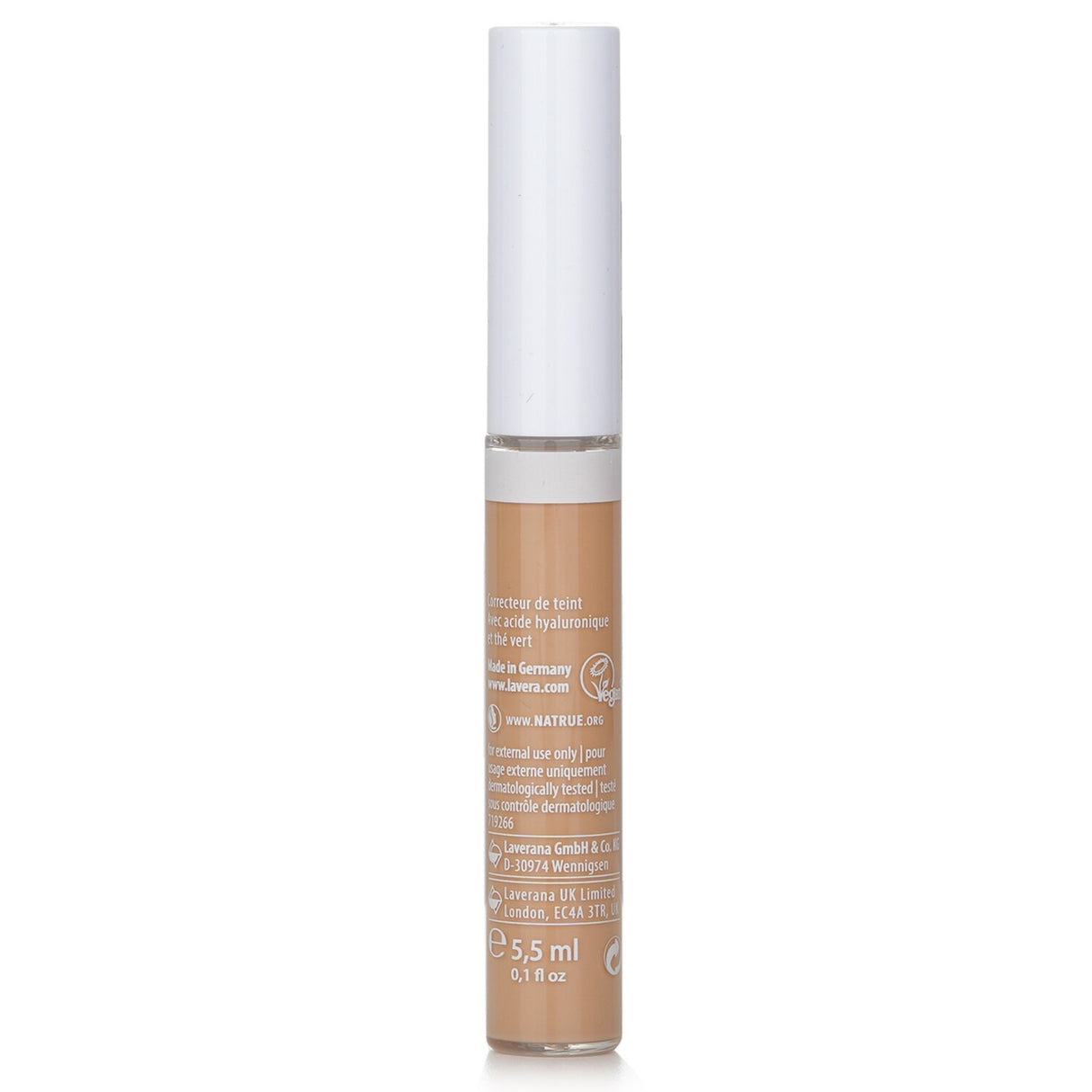 Lavera Radiant Skin Concealer #04 Tanned, creamy texture for flawless coverage, enriched with aloe vera and hyaluronic acid.