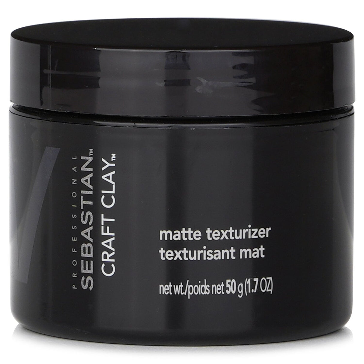 Texturizing matte hair clay in a 50g/1.7oz package, offering flexible hold for a natural 'just got out of bed' look.