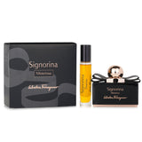 Salvatore Ferragamo Signorina Misteriosa Coffret with 50ml and 10ml Eau De Parfum, blending elegance and mystery for modern women.