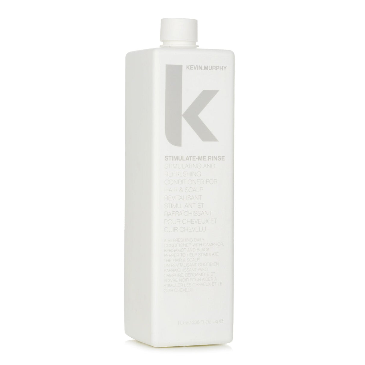 Kevin.Murphy Stimulate-Me.Rinse conditioner in 1000ml, invigorates scalp, nourishes hair, and cools with natural ingredients.