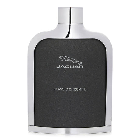 Jaguar Classic Chromite Eau De Toilette Spray 100ml, a sophisticated masculine fragrance with fresh top notes and earthy undertones.