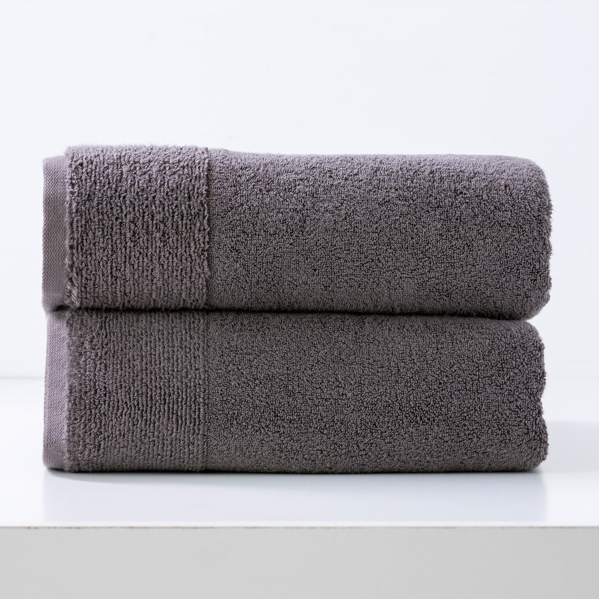 Renee Taylor Aireys 650 GSM Zero Twist 2 Pack Bath Sheet Nickel