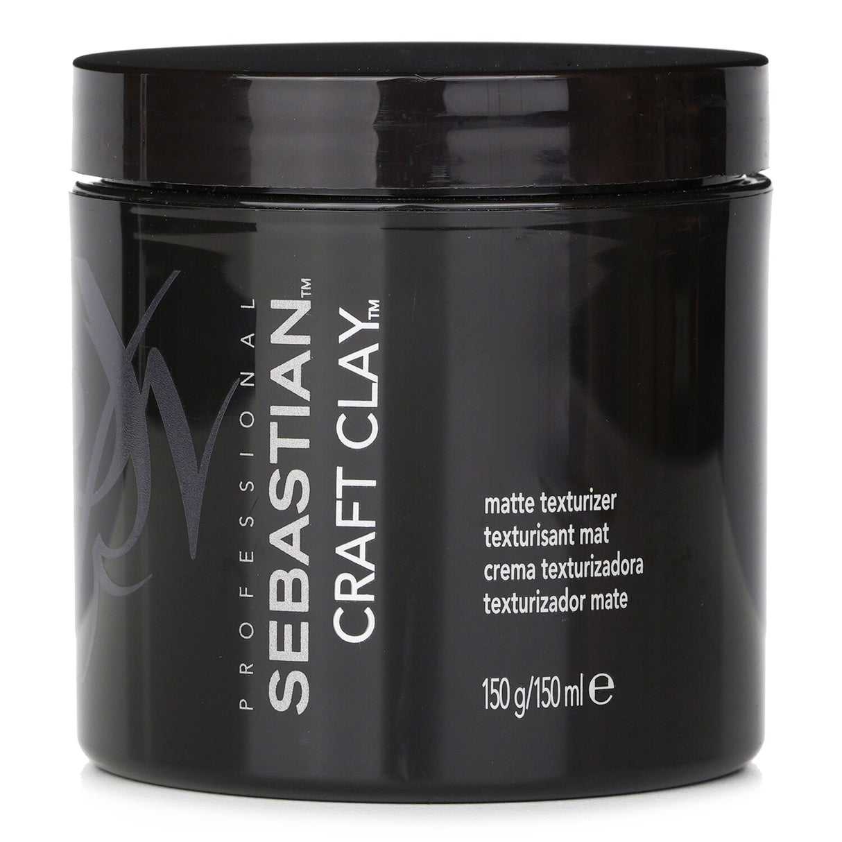 Matte texturizer clay for natural, flexible hold; adds volume and separation for short to medium hairstyles.