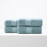 Renee Taylor Brentwood 650 GSM Low Twist 4 Pack Bath Sheet Gray Mist