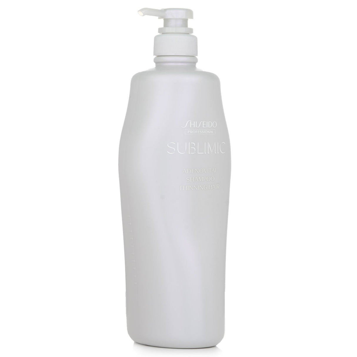 Shiseido Sublimic Adenovital Shampoo for thinning hair, 1000ml, revitalizes with moisturizing and strengthening ingredients.