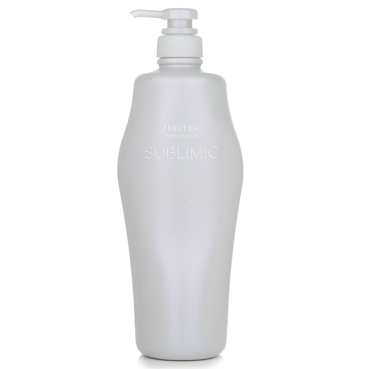 Shiseido Sublimic Adenovital Shampoo for thinning hair, 1000ml, revitalizes and nourishes, promoting volume and healthy growth.