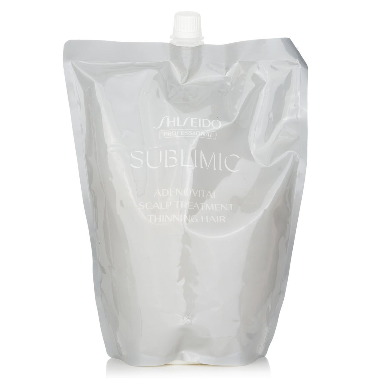 Revitalizing Shiseido scalp treatment in 1800g refill, combats thinning hair with nourishing ingredients for healthy growth.