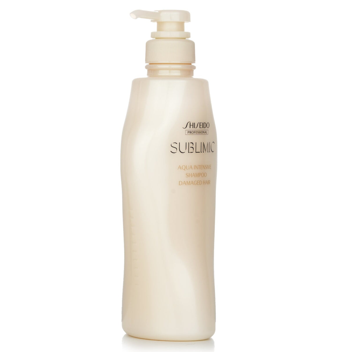 Hydrating Shiseido shampoo for damaged hair, featuring Aqua Mimic Technology and a refreshing floral scent in a 500ml bottle.