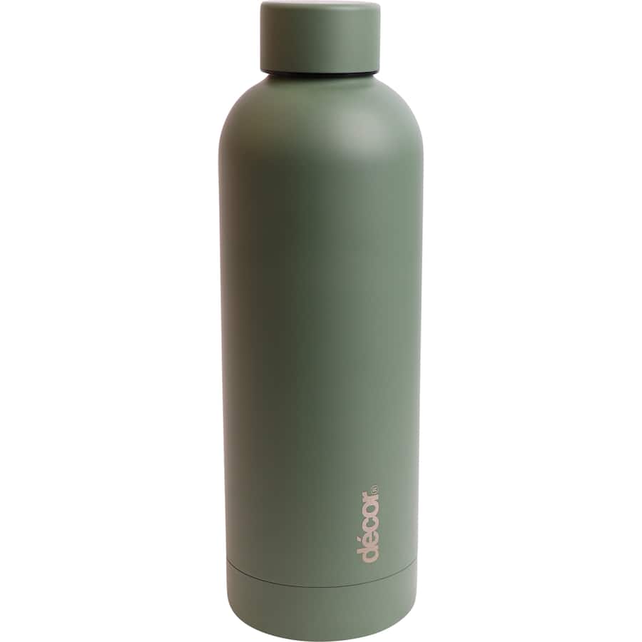 Decor Drink Bottle Screw Top Dble Wall Insulated 500mL