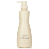 Shiseido Sublimic Aqua Intensive Treatment in 500g, revitalizing dry, damaged hair with deep moisture and a fresh floral scent.