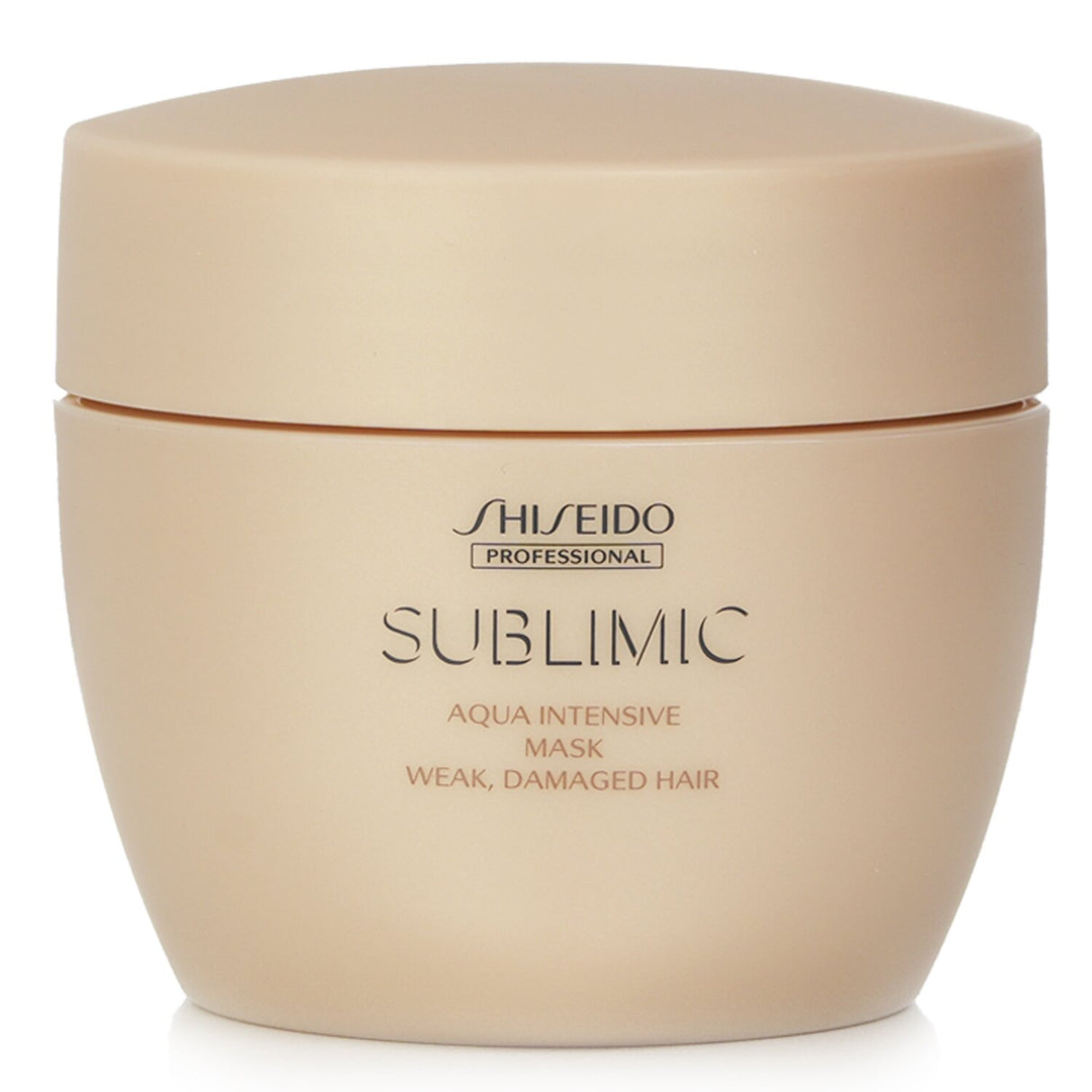 Luxurious Shiseido Aqua Intensive Mask for weak, damaged hair, offering deep hydration and revitalization, 200g.